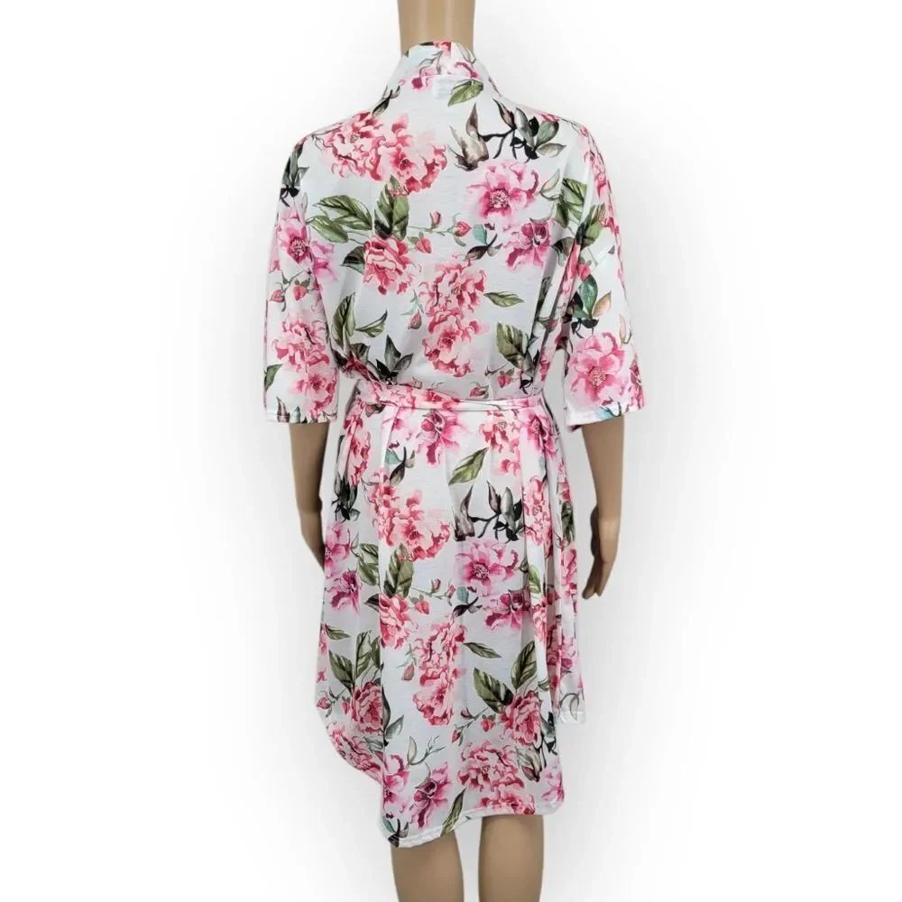 Show Me Your MuMu Floral Robe - Pink and Green - Picture 3 of 8
